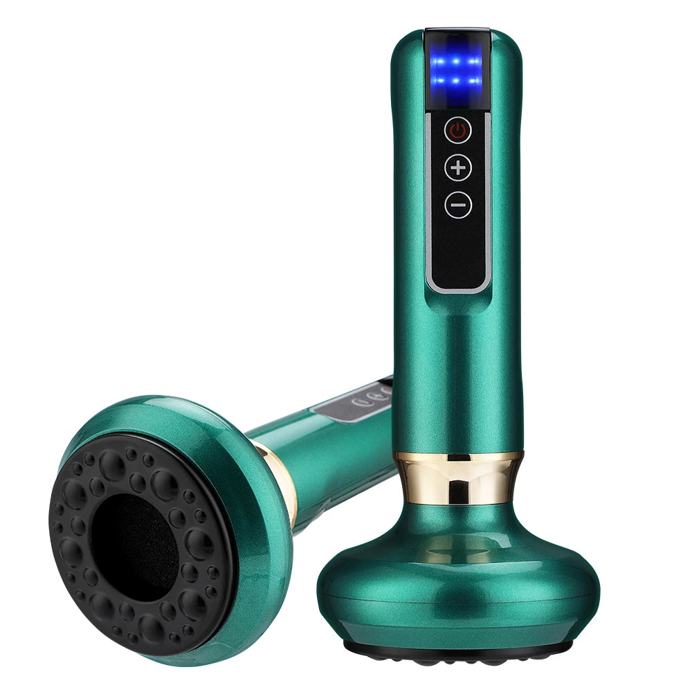 6 Gear Electric Cupping Massager Vacuum Suction Cup GuaSha Anti Cellulite Beauty Health Scraping Heat Body Slimming Massage