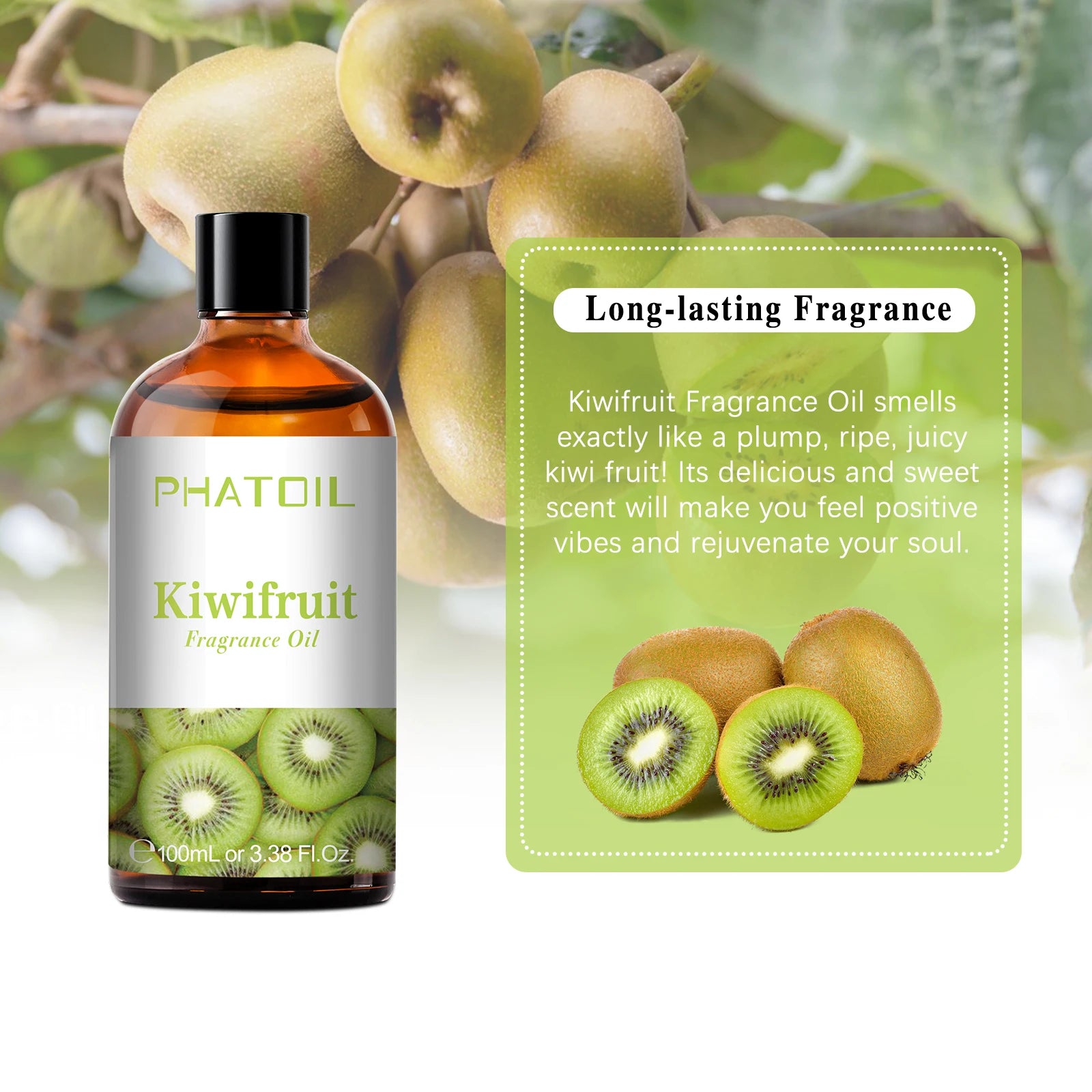 PHATOIL 100ml Fragrance Oils for Aromatherapy & Diffuser Strawberry Cherry Coconut & Vanilla Fragrance Oils For Candle Making