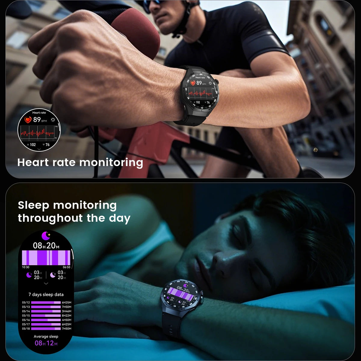Smart Watch 5 Pro GPS NFC Smartwatch Men 360*360 AMOLED Screen Heart Rate Monitor Bluetooth Call IP67 Waterproof Men Smartwatch