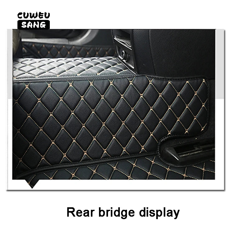CUWEUSANG Custom Car Floor Mats For Peugeot 2008 2013-2023 Auto Carpets Foot Coche Accessorie