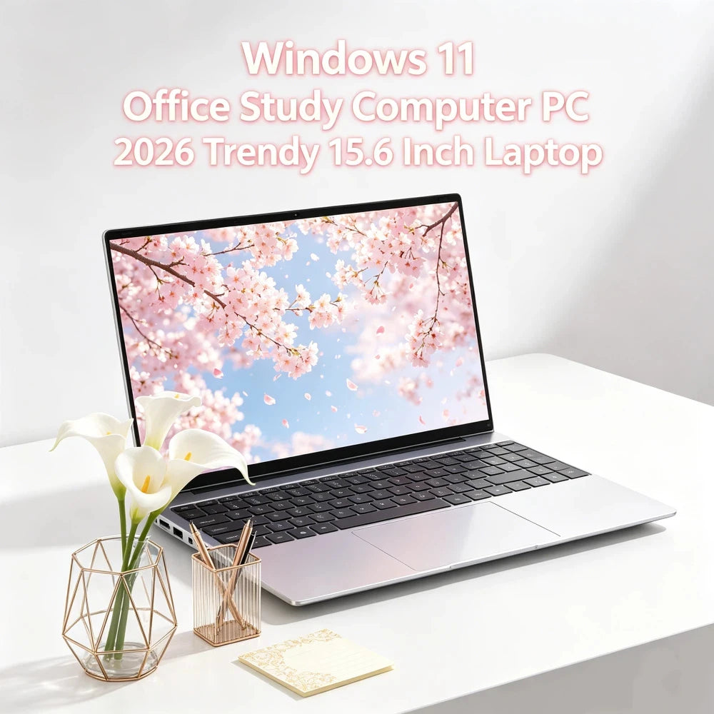 Well-made 15.6" Intel 6500Y Portable Laptop Windows11 Notebook 32GB DDR4 2TB SSD Pc Gamer Office Computer