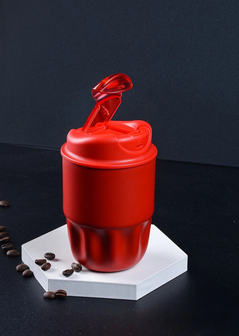 260ML 450ML SUS316 Thermal Coffee Mug Leakproof Portable Travel Tumbler with Lid Stainless Steel Cup for Car Work Hot Cold Drink