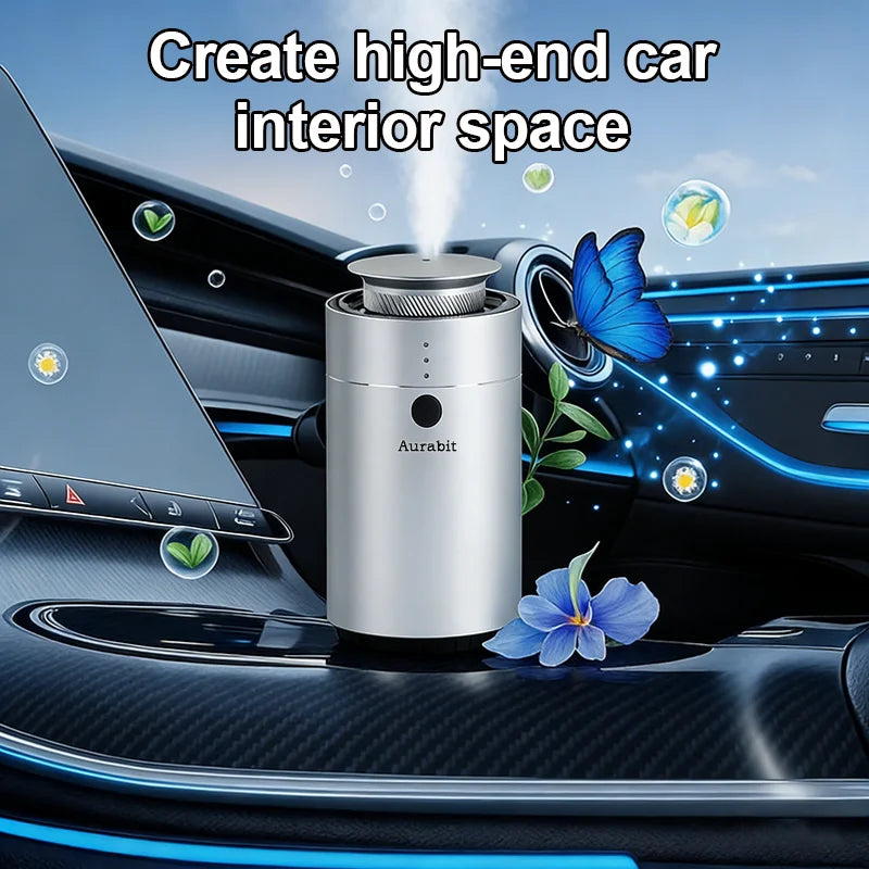 Smart Car Aroma Diffuser Auto Start Stop with Engine Quick Deodorizer Dual Mode for Home Vehicle Long Lasting Fragrance