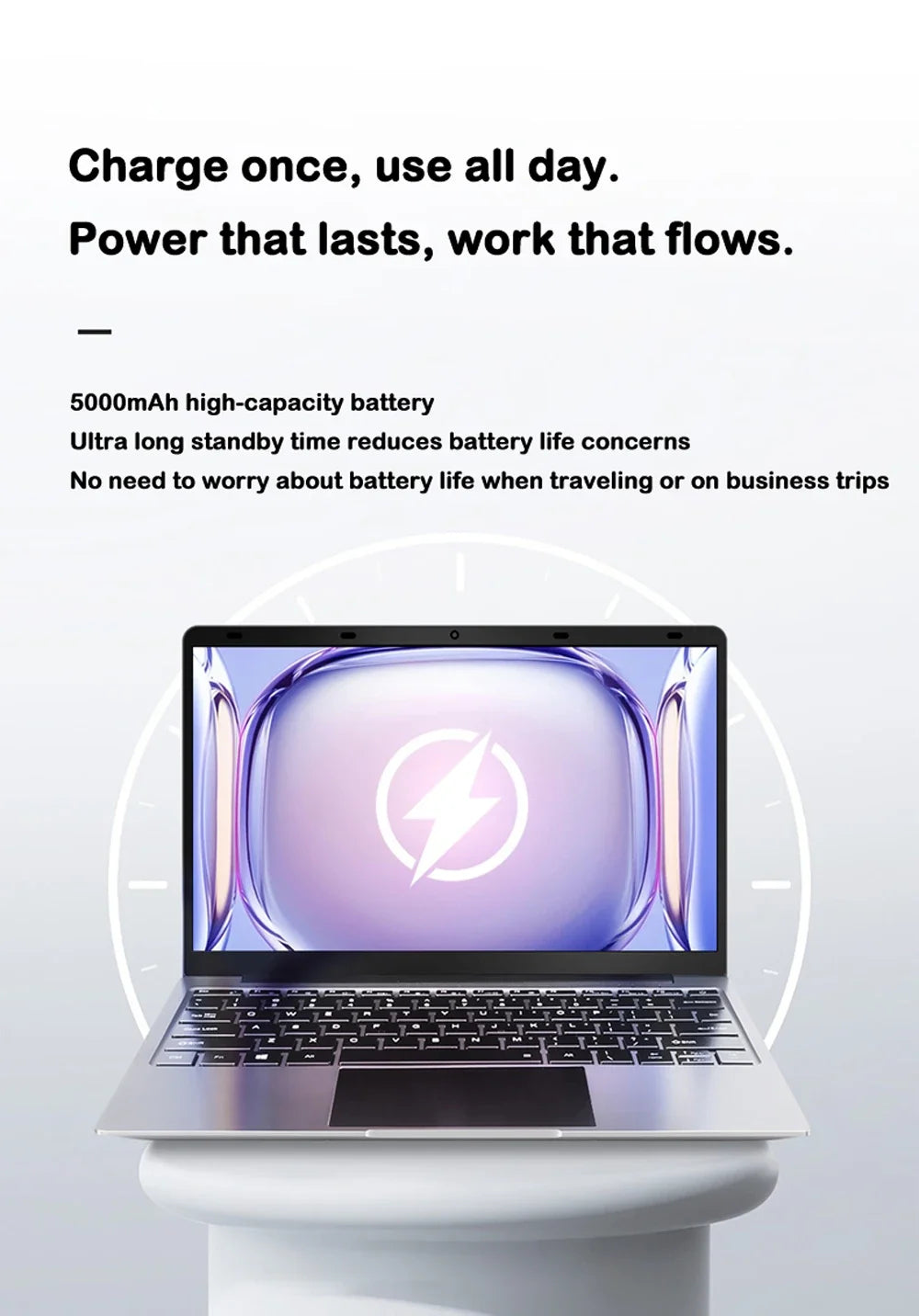 Sturdy 15.6 Inch Laptop Intel i7-8650U Win11 32GB DDR4 2TB SSD Portable Gaming Office Notebook PC