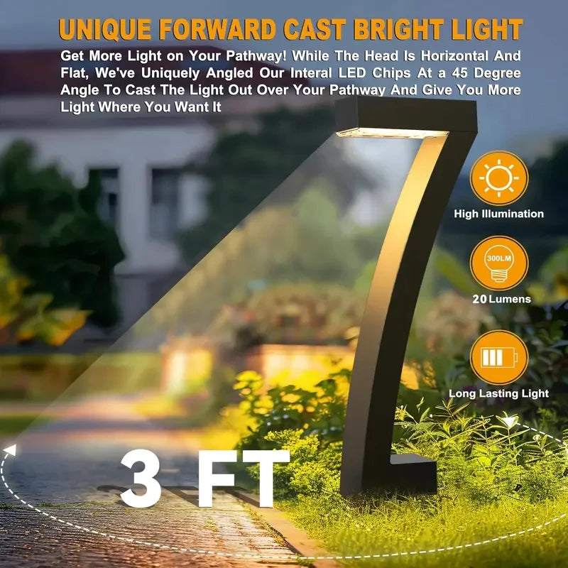 4/8Pcs 6pcs Solar Pathway Lights Outdoo IP65 Waterproof Lawn Light Solar Landscape Lighting  Walkway Patio Driveway Yard Decor