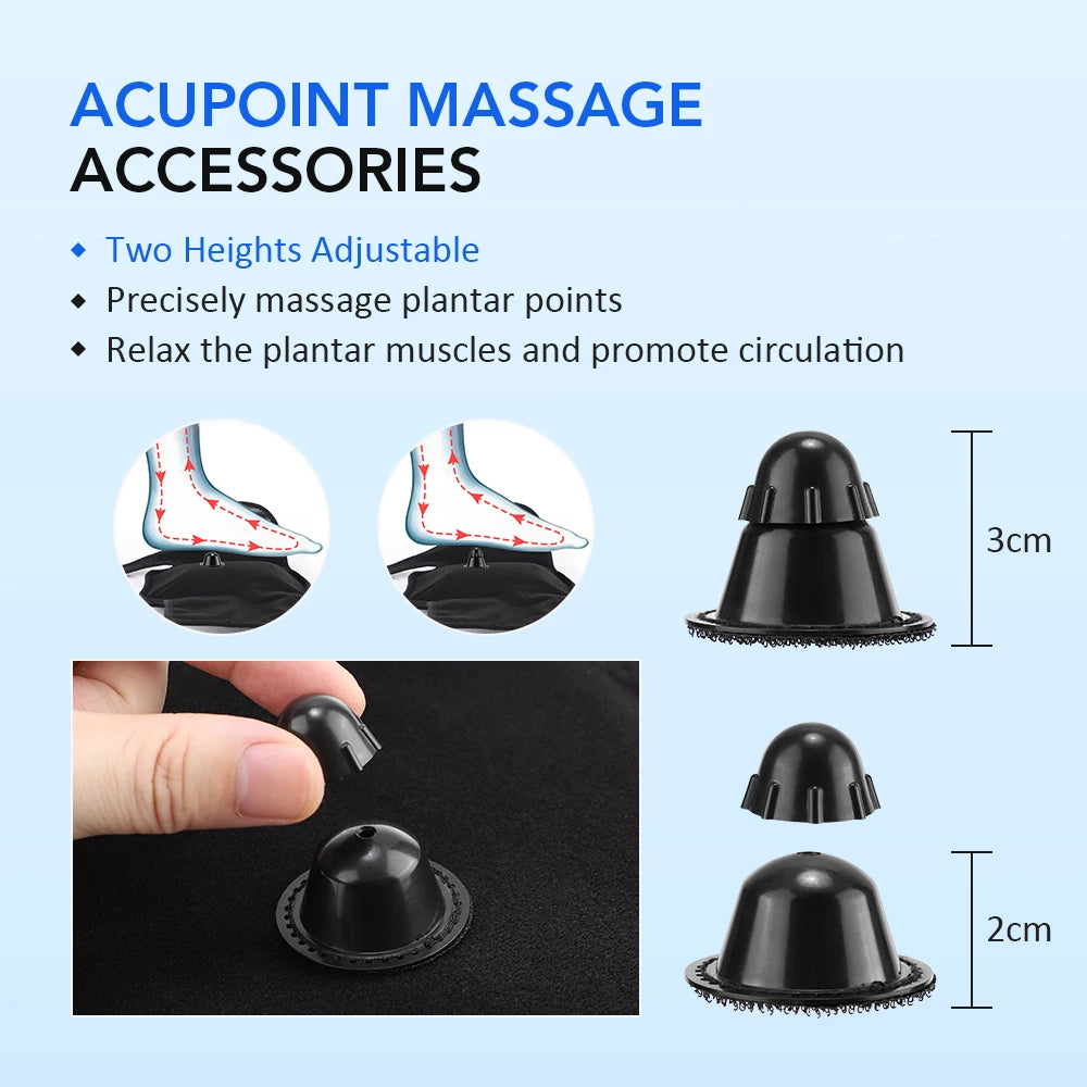 Ankle Air Compression Massager Heated Foot Wrap Support 3 Modes 4 Levels Thermal Sleeve Cordless Rechargeable Brace