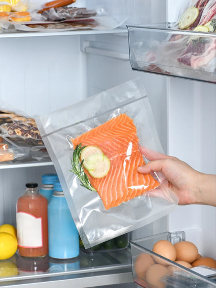 3m/roll vacuum seal bags - durable, BPA-free, tear-resistant, easy-cut. Ideal for sous vide, meal prep, beef storage & kitchen s