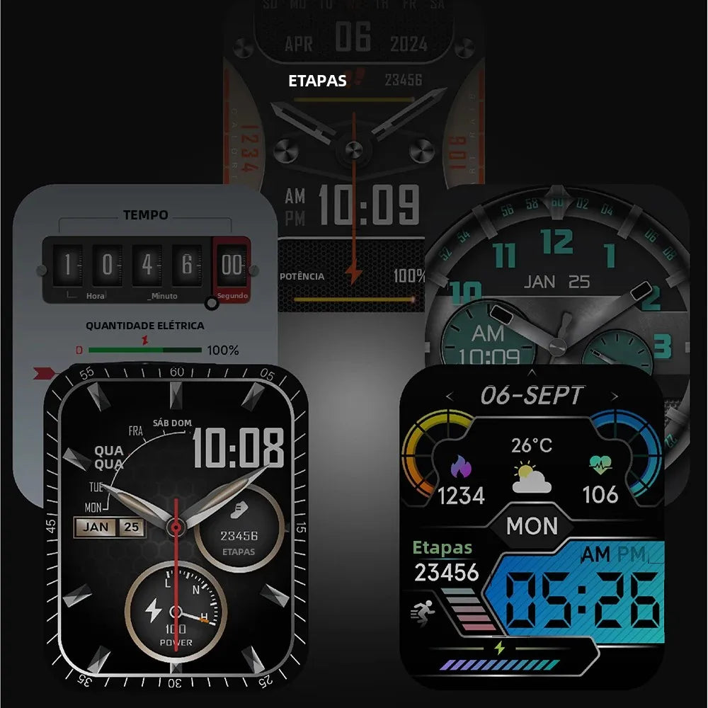 Electronic Smart Watch BT Call Heart Rate Monitor Smartwatch Fitness Tracker Waterproof Sport Watches for Man Woman Android 2026