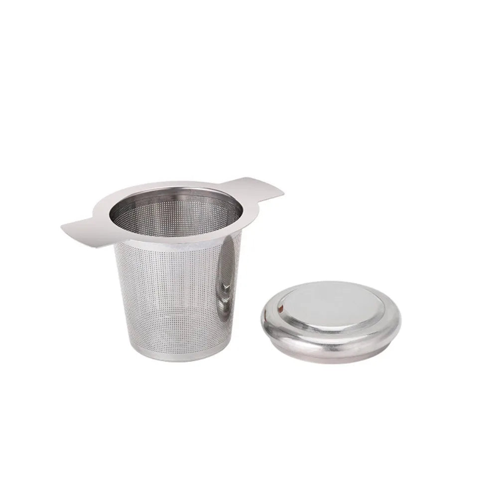 Mates 304 Stainless Steel Double-ear Tea Leak Household Double-handle Tea Filter Tea Filter Tea Set Accessories Mate Infuser Bar