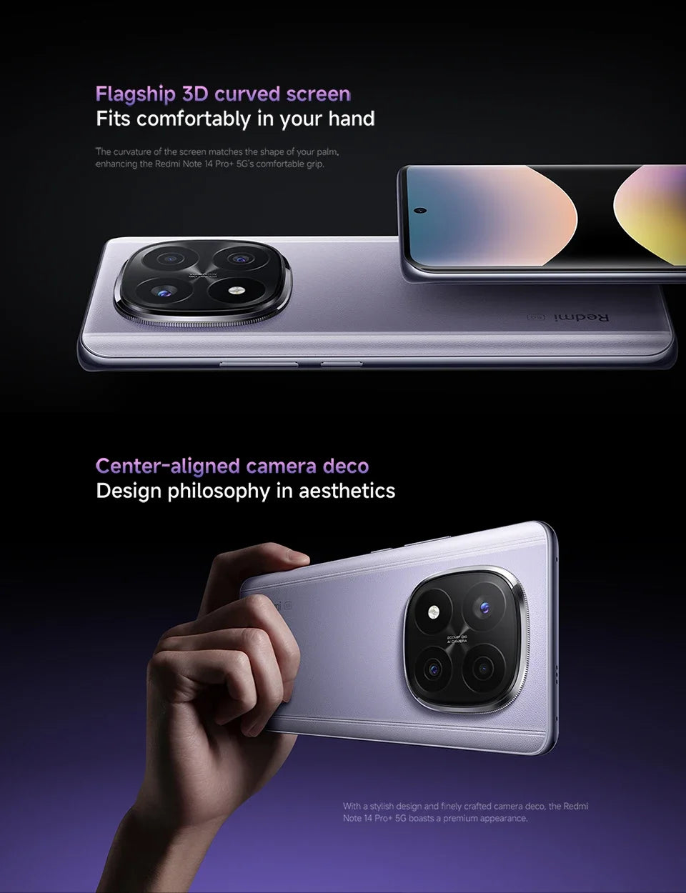 UK Version Redmi Note 14 Pro Plus 5G Smartphone 120W HyperCharge 200MP OIS Camera 6.67" AMOLED Display Snapdragon 7s Gen 3