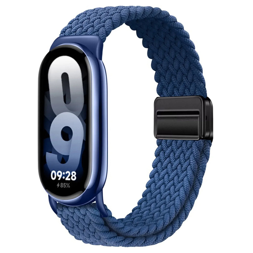 Adjustable Nylon Strap for Xiaomi Mi Band 10/9 Magnetic clasp bracelet Accessories for Xiaomi Mi Band 8/mi 9/10 Smart Watch Belt