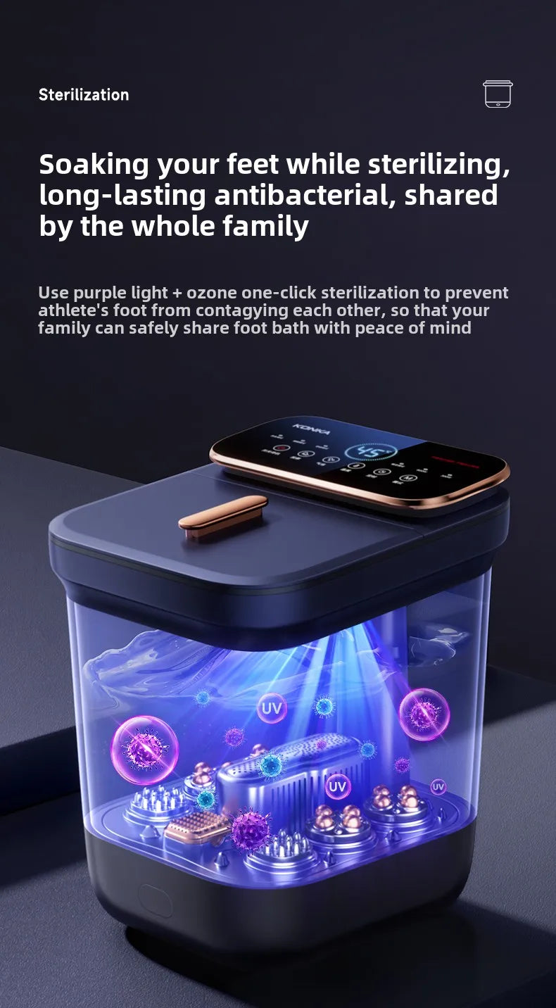 Electric massage of foot bath for heating constant temperature foot bath for 2024 new home fully automatic foot bath tub