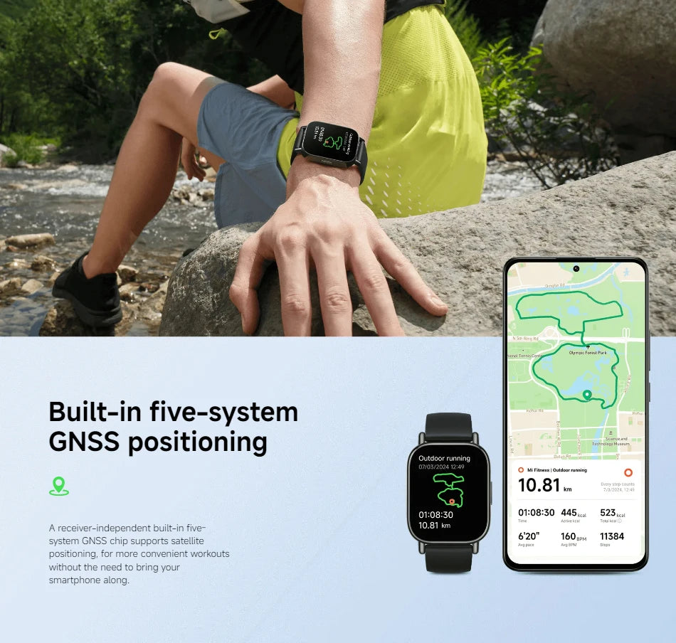 Global Version Xiaomi Redmi Watch 5 Lite 1.96'' AMOLED 18-Day Battery life Built-in GNSS 150+ Modes Smart Watch Bluetooth Call