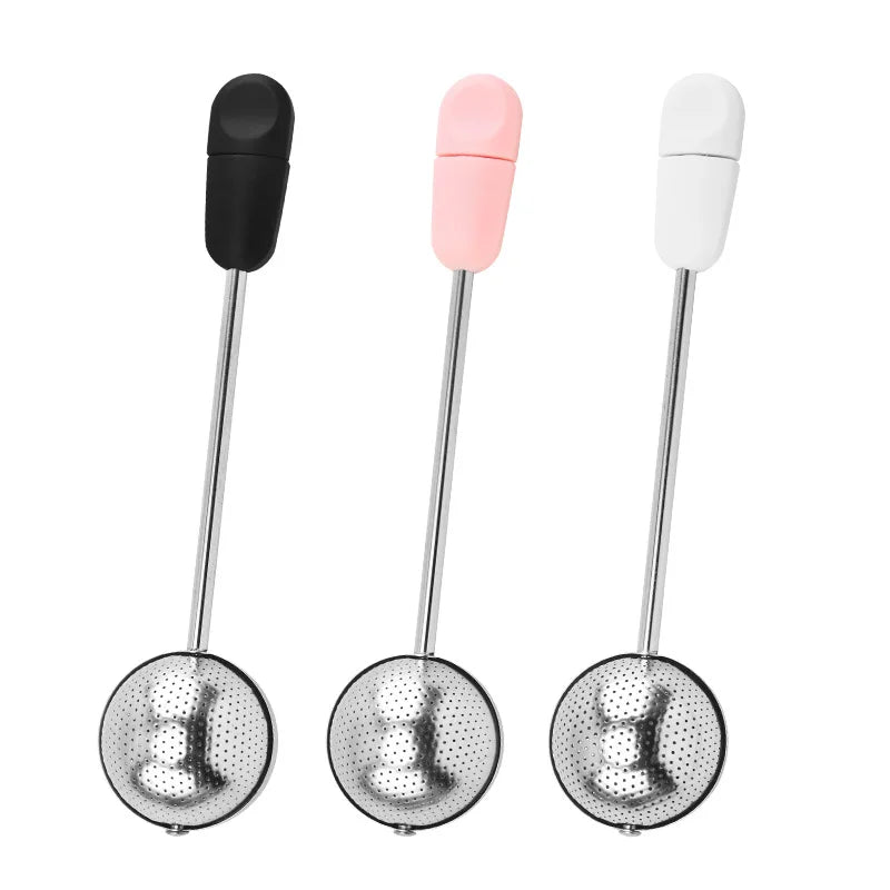 304 stainless steel tea leak creative rotating spherical tea filter tea filter tea set accessories