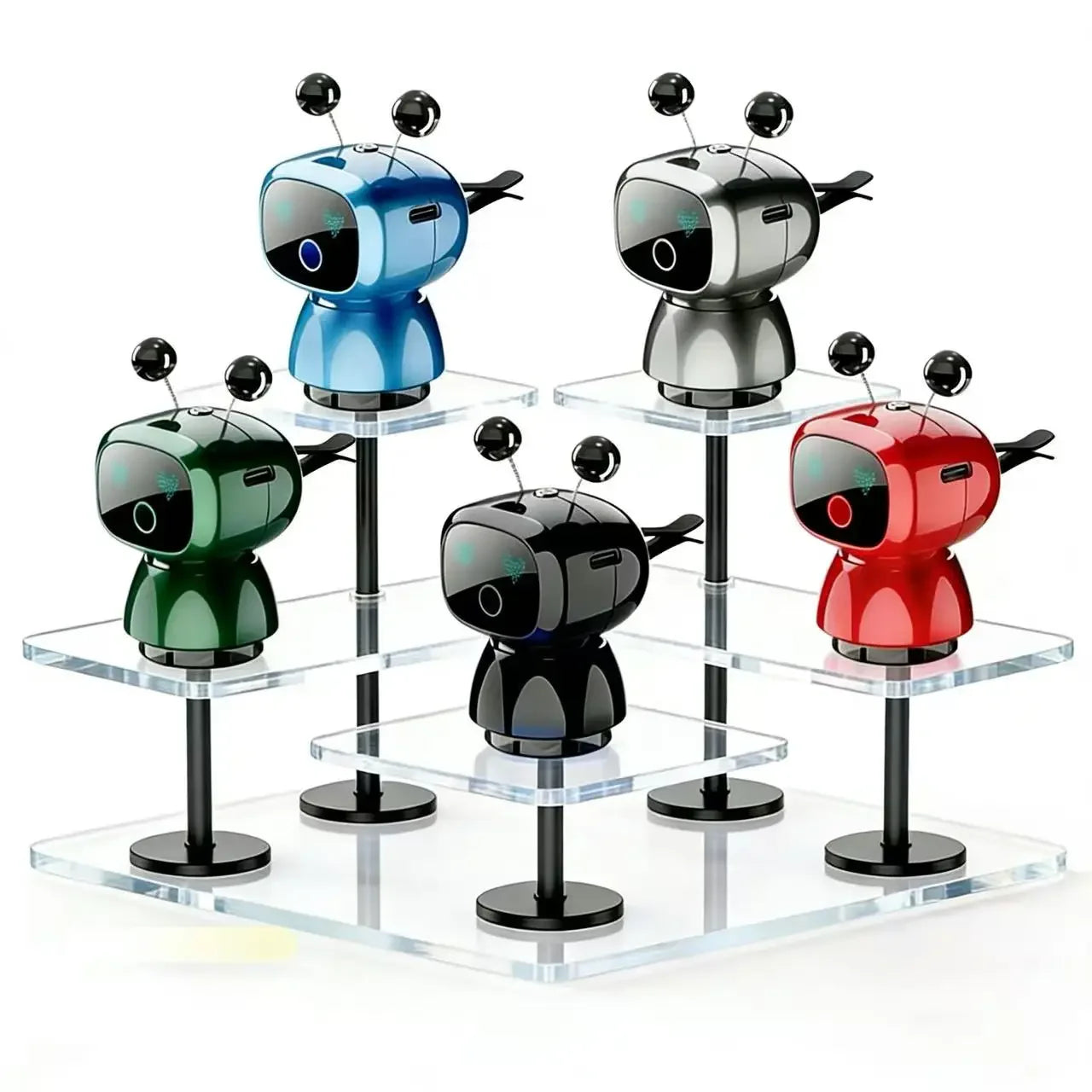 Smart Robot Car Air Vent Perfume Clip Auto On/Off with Car Start New Spring Summer Style Long Lasting Fragrance Odor Eliminator
