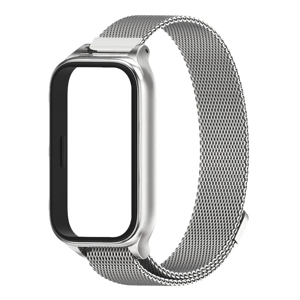 Metal Strap For Mi Band 9 Active Bracelet Wristband for Xiaomi Smart Band 8 Active Watchband Mi 8 Active Stainless Steel Strap