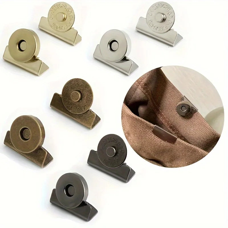 8-Piece bag snap accessories magnetic buckle, bag snap hidden button seam-free button snap