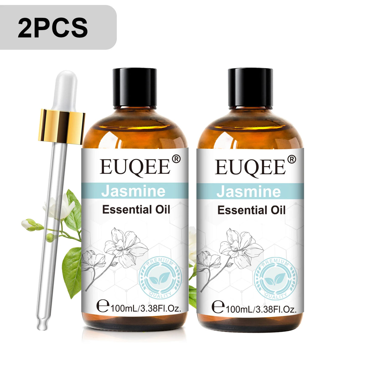 EUQEE 3.38FI.Oz. Aromatherapy Essential Oil For Reed Diffuser Humidifier-100ml Vanilla Lavender Cinnamon Lemon Essential Oils
