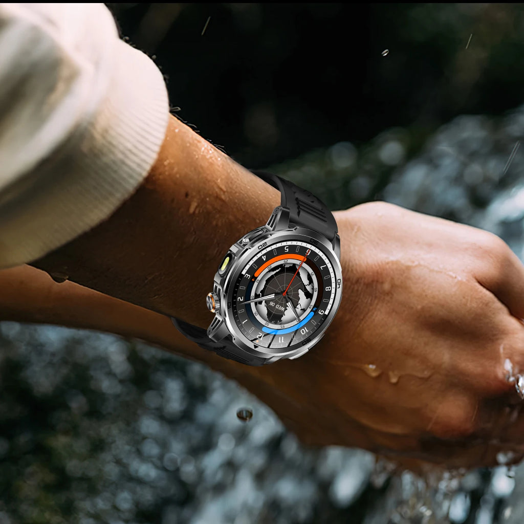 2026 Military T-Rex 3 Smart Watch Fitness Clock Men 466*466 AMOLED Screen 1000mAh Battery Flashlight Call Waterproof Smartwatchs