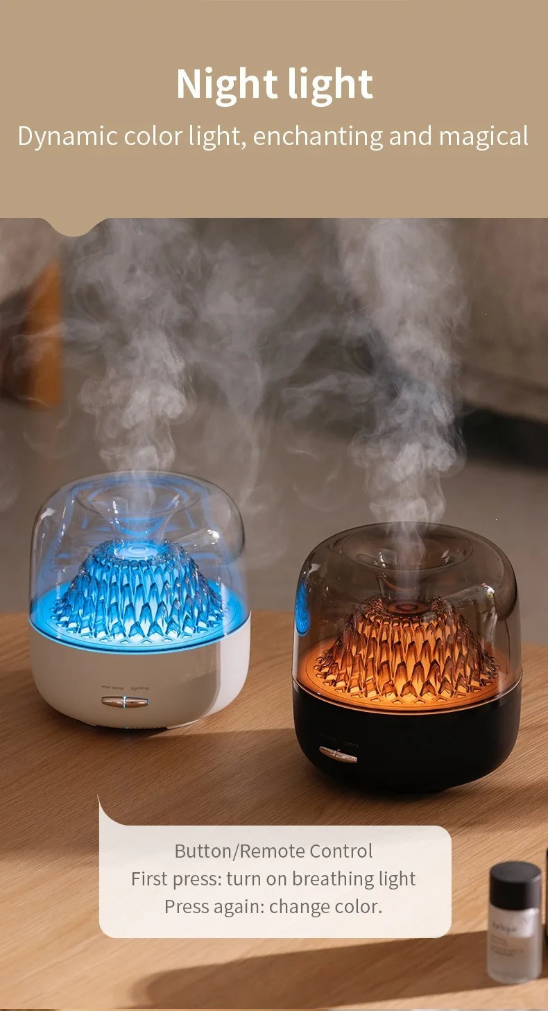 Aroma Diffuser Humidifier, Mist & Scent Dispenser with Adjustable 7-Color Lights, Ambient Lamp for Home Bedroom, Ideal Gift