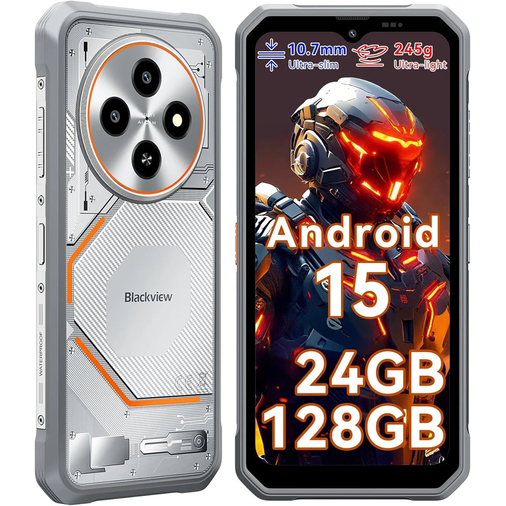 [Ship From UK]Blackview [FORT 2] 24GB(8+16) RAM 256GB ROM Android 15 Smartphone 5000mAh Cellphones 6.56'' HD+ NFC Mobile Phone