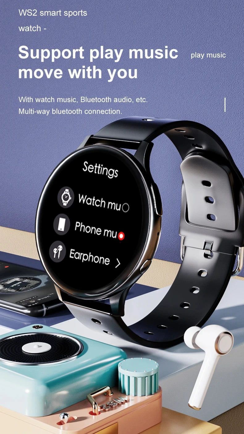 2026 New Women Bluetooth Call Smart Watch Heart Rate Blood Pressure Monitoring Smartwatches IP67 For Android IOS Men Smartwatch