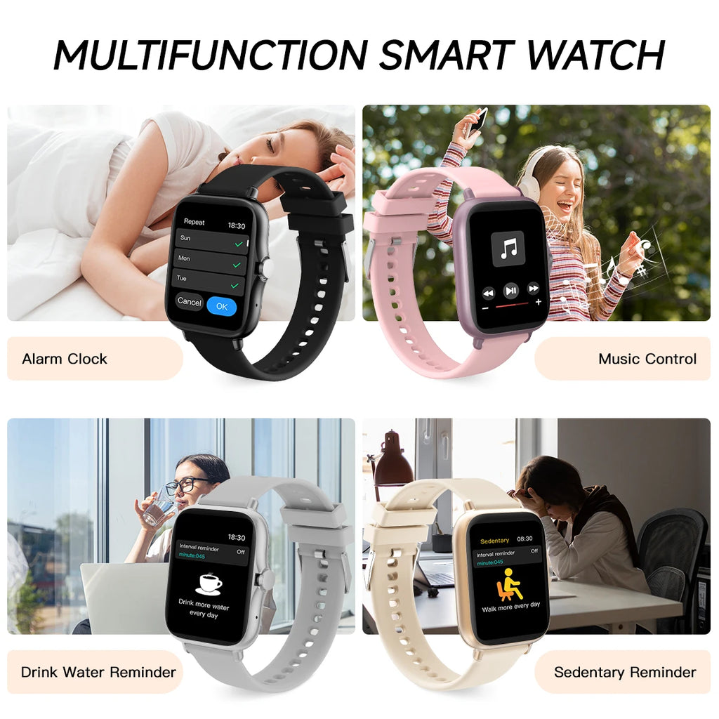 2025 New Smartwatch 1.83''HD Screen Heart Rate/Sleep Monitoring Wireless Bluetooth Call Music Control Smart Watch For Men Women