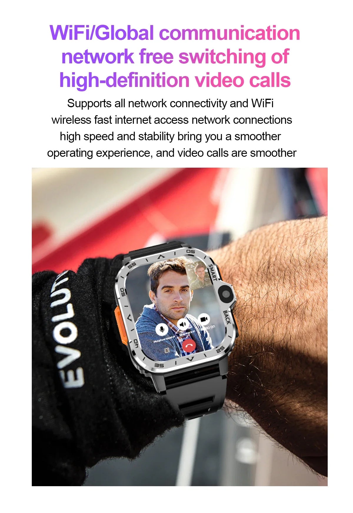 PGD Android Smart Watch Men GPS 16G/64G ROM Storage HD Dual Camera 4G 5G SIM WIFI Wireless Fast Internet Access Watch