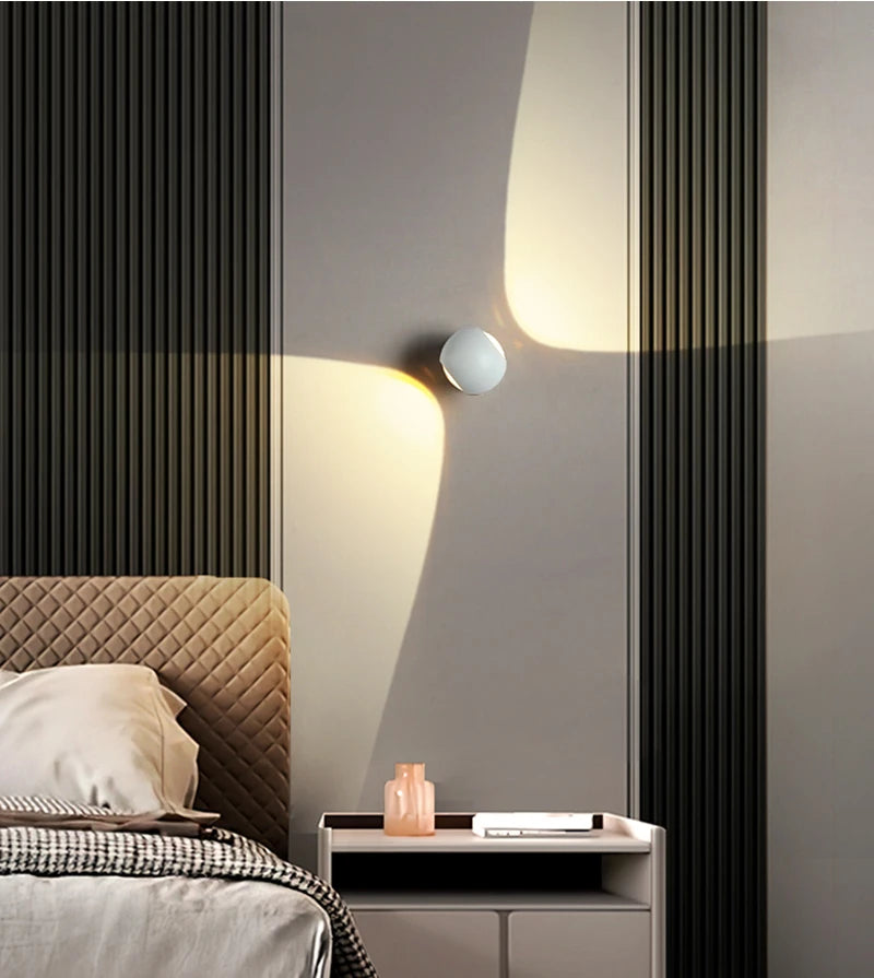 Minimalist Hallway Decor Background Wall Lamps Bedroom Bedside Wall Lights Washing Wall Sconce Up and Down Luminescence Lights