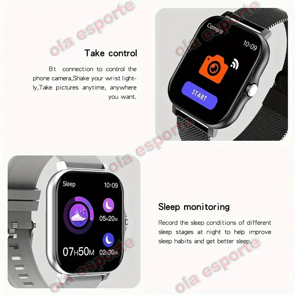 New Smartwatch 1.83'' HD Screen Heart Rate/Sleep Monitor Wireless Bluetooth Call Music Control Smart Watch For Men Women R30Max