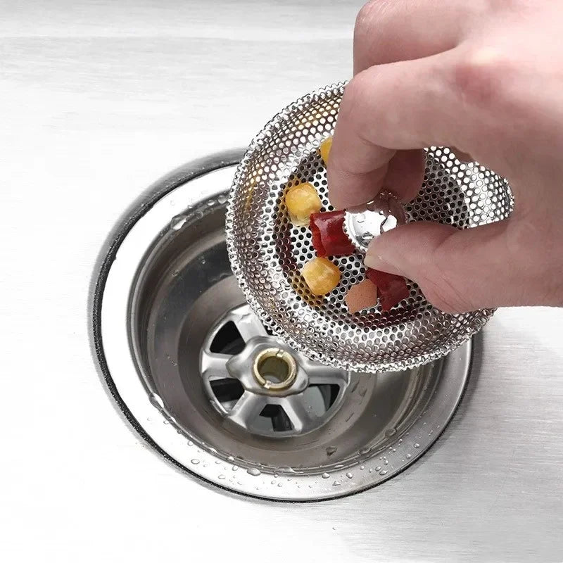 Waste Plug Kitchen Sink Strainer Replacement Basin Drain Filter Stainless Steel Shower Hair Catcher for Bathroom Accessories