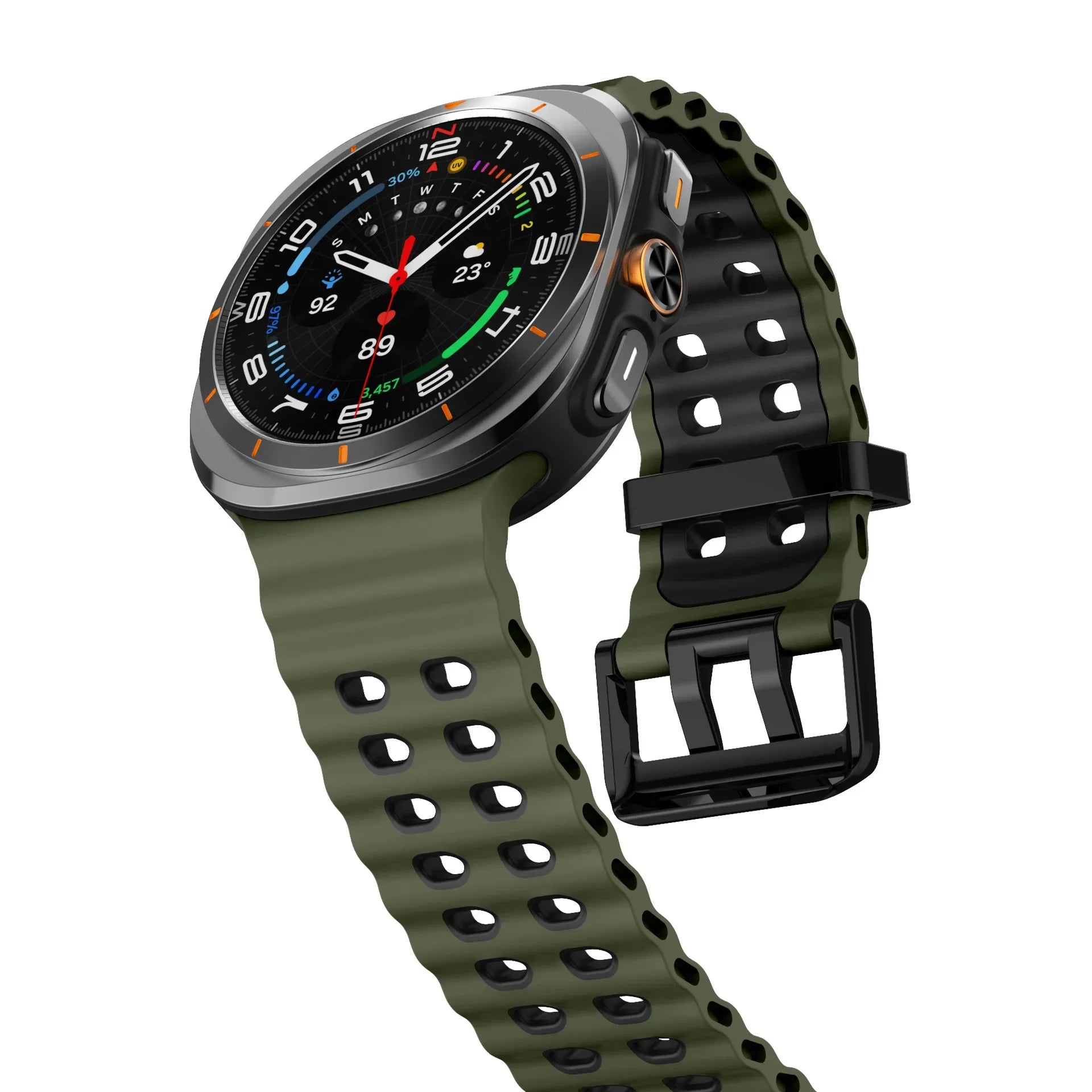 Ocean Silicone Strap for Samsung Galaxy Watch Ultra 47mm Sports Breathable Bracelet Wristband For Galaxy Watch Ultra 47mm Correa
