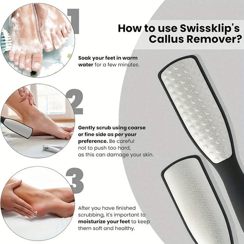 1Pc Dual-Sided Foot File Dead Skin Callus Remover for Feet Professional Pedicure Foot File  Foot Sander Scrubber Pedicure Tool