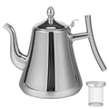 2L Stainless Steel Tea Pot Large Capacity Tea Kettle with Removable Strainer Induction Cookers Gas Stoves Water Pot Drinkware