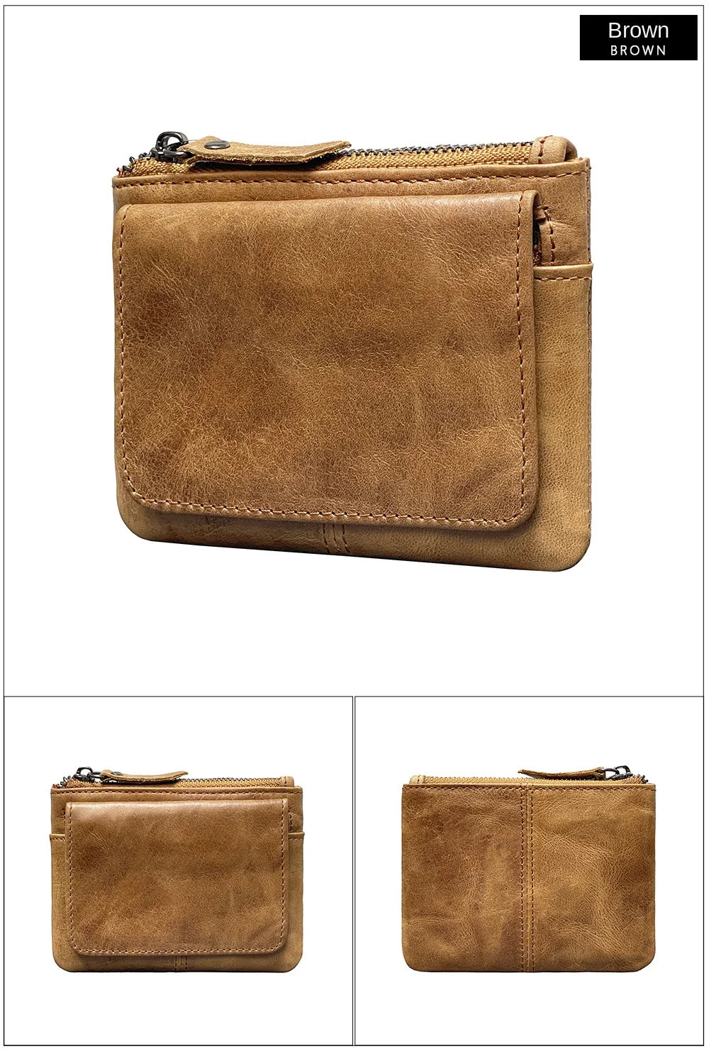 New Cow Leather Women's And Men's Card Bag Coin Purse Slim Credit Card Holder Wallet For Men and Women ID Card Pocket