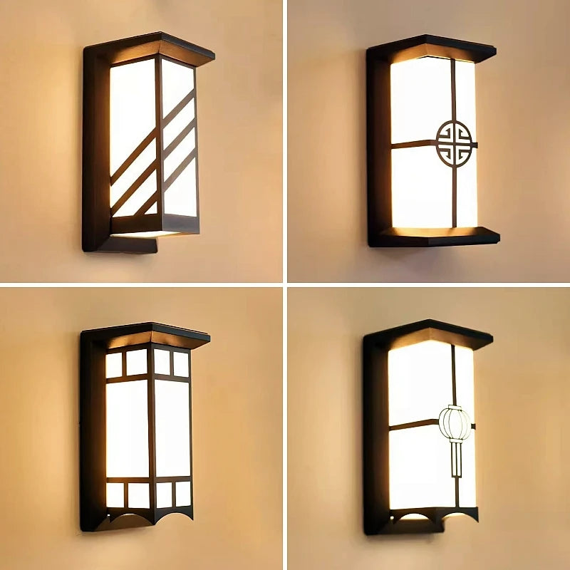 12W/18W LED Outdoor Wall Lamp Plastic/Aluminum Front Door Waterproof IP65 Sconce Garden Patio Terrace Home Wall Lighting Fixture
