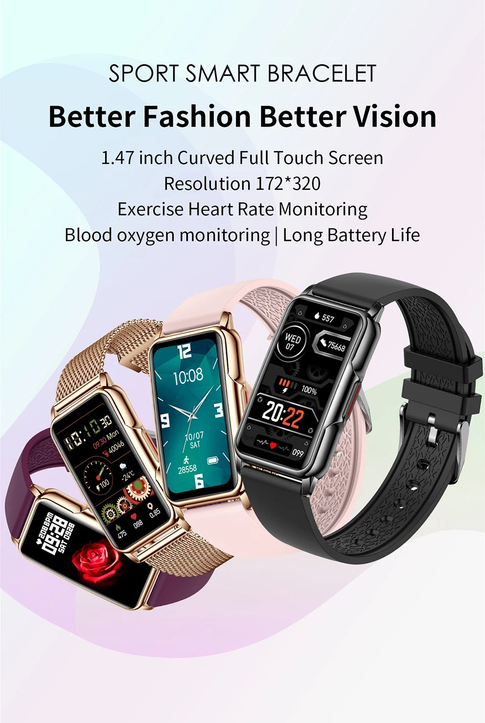 LIGE Smart Watch Women Full Touch Screen Bluetooth Call IP67 Waterproof Sports Fitness Tracker Smartwatch Women