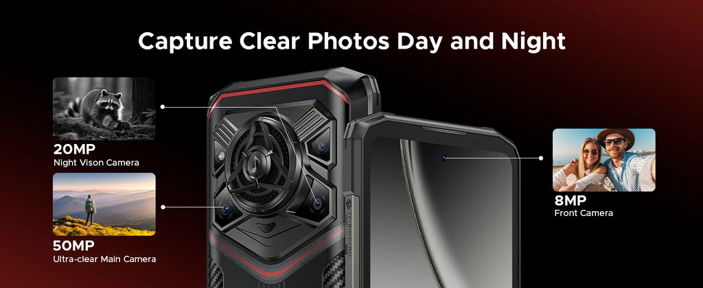 DOOGEE Blade20 Pro Rugged Phone 6.6'' Screen Gemini AI 125dB Speaker 11800mAh Battery 24GB(6+18) 256GB Android 15 NFC Smartphone