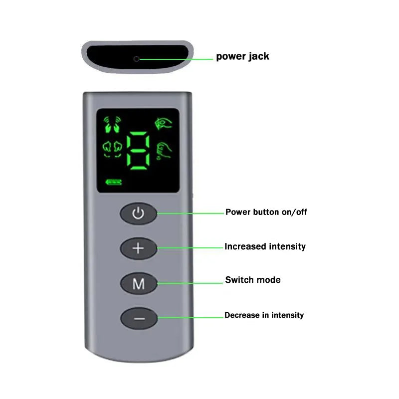 Hot Sale TENS/EMS Massage Gloves 4 Mode Palm Muscle Stimulator Portable Beauty Physiotherapy Handheld Pain Relief Massager Glove
