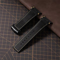 Luxury Leather Stainless Steel Band for Apple Watch 49mm 46mm 45mm 44mm Business Strap for iWatch Series 10 9 8 7 SE Ultra 2