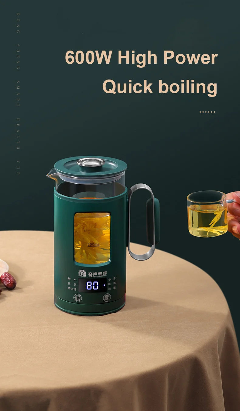 Health Pot Multifunction Electric Kettle With Temperature Control Water Boiler 600ml Mini Electric Kettle Smart Portable Tea Pot