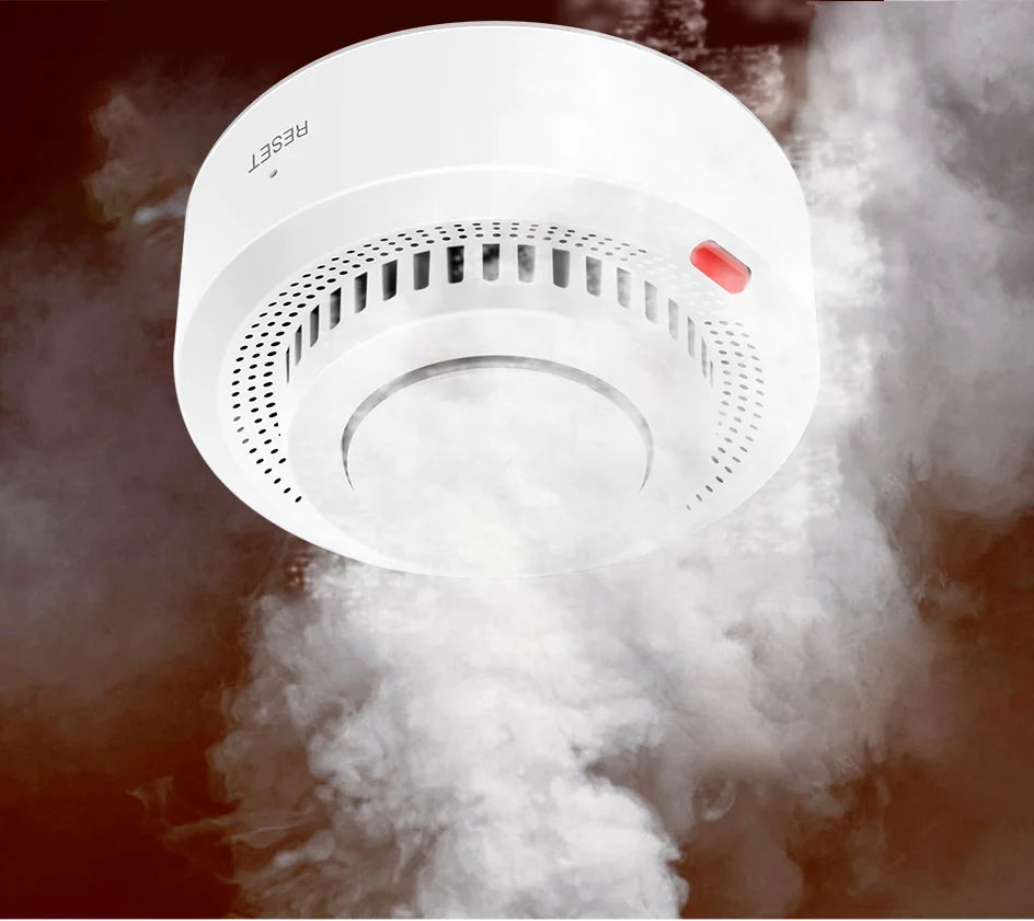 360° Comprehensive Detection, Tuya Smart WiFi Smoke Detector, Remote Monitoring Of Home Safety, Compatible With Alexa And Google