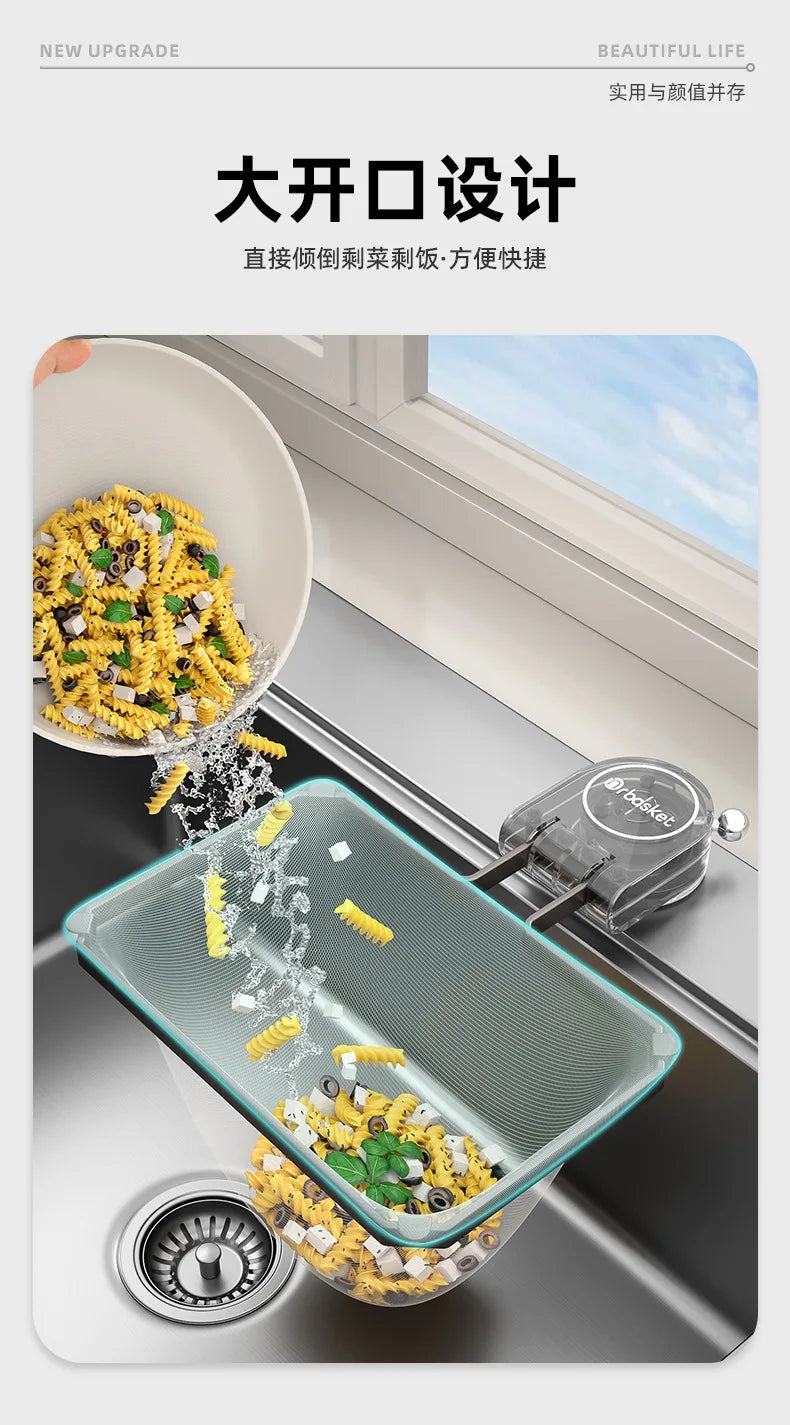 AOBT Kitchen Sink Filter Drain Disposable Residue Leftover Rack New Sink Filter for Kitchen Drainage System
