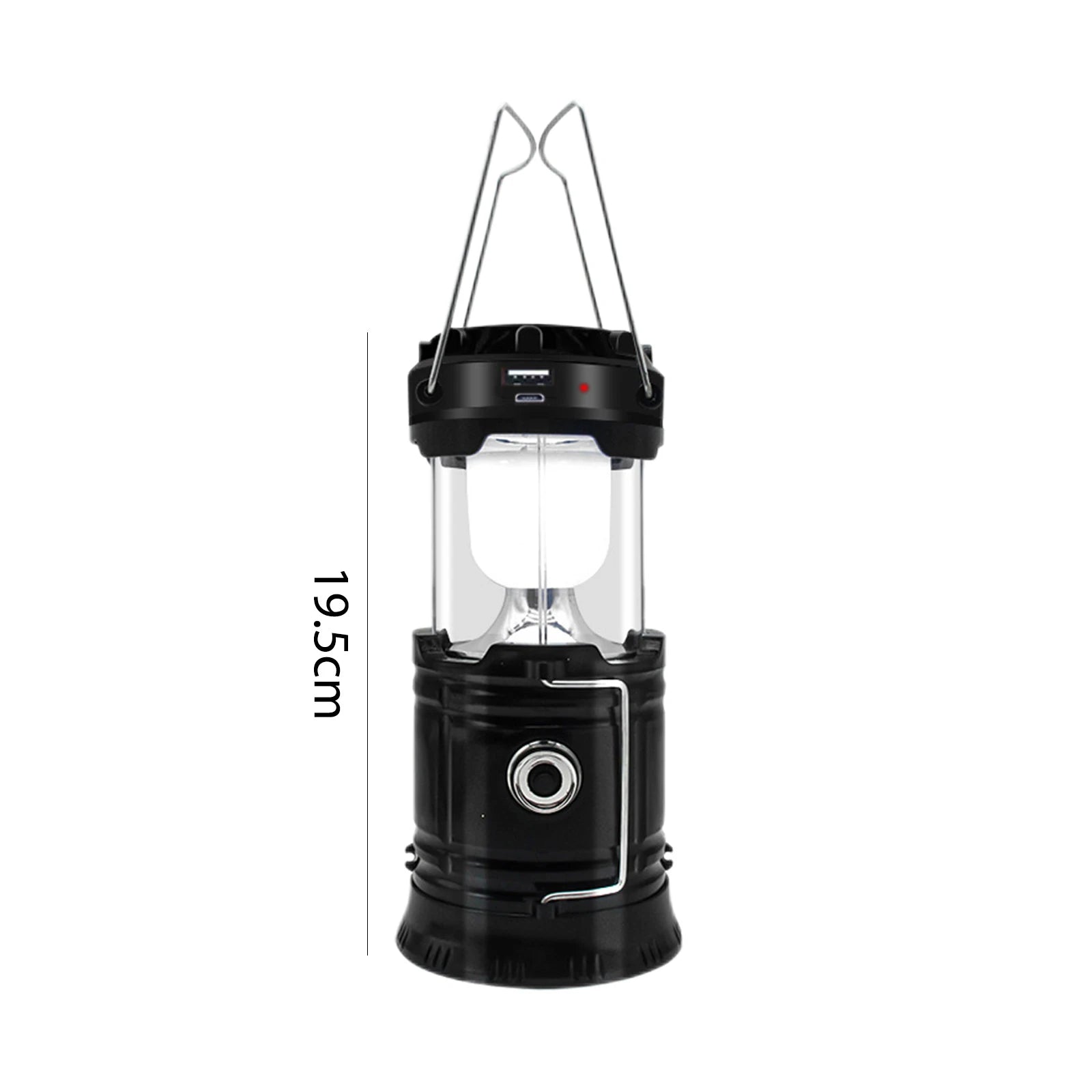 Solar Multifunctional Handheld Camping Lamp Tent Lamp LED Portable Flashlight Portable Waterproof Emergency Powered Work Light