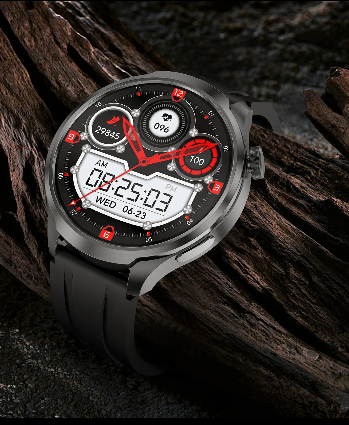 1.85-inch HD Sapphire Glass Smart Watch Men's GPS Movement Track NFC Bluetooth Call  Lingdong Island Health Detection Smartwatch