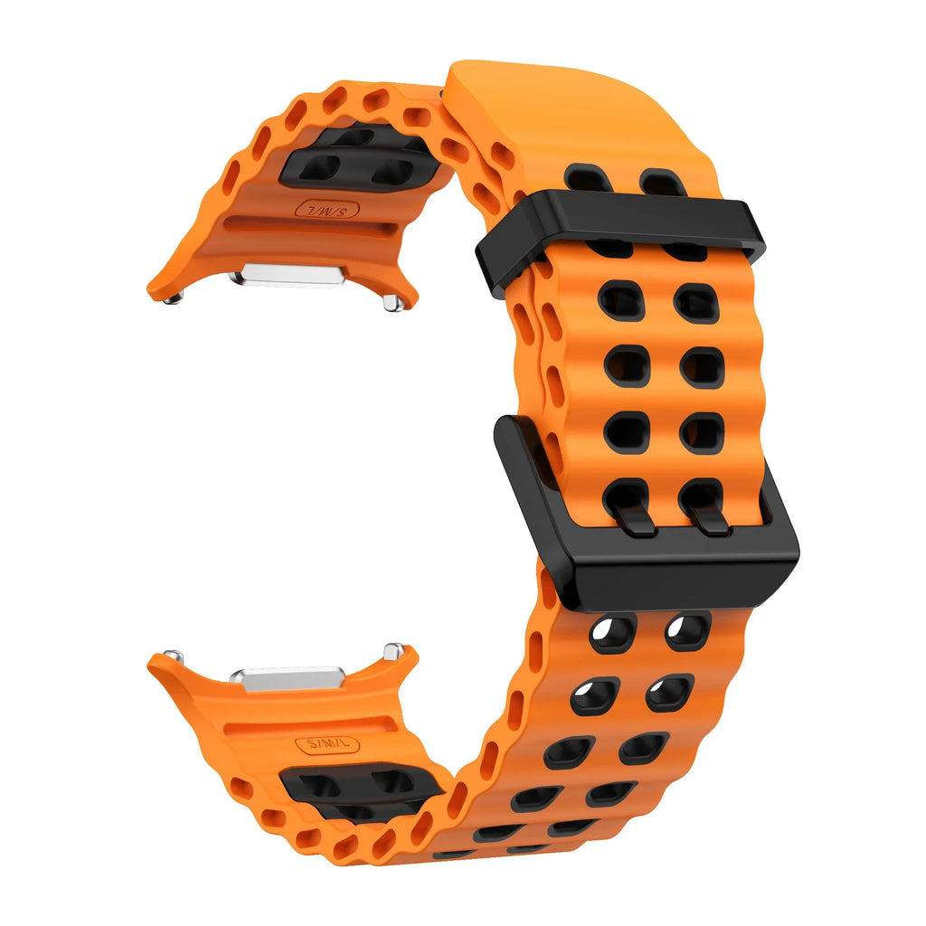 Ocean Silicone Strap for Samsung Galaxy Watch Ultra 47mm Sports Breathable Bracelet Wristband For Galaxy Watch Ultra 47mm Correa