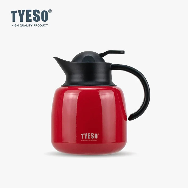 Tyeso Pumpkin-Shaped Thermos Steel Insulated Tea Infuser Hot Cold Water Bottle Removable Infuser 304 Stainless Large Capacity