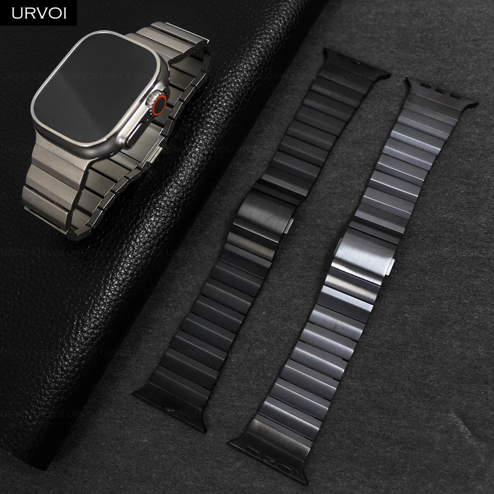 URVOI Titanium Band for Apple Watch Ultra 3 2 Series 11 10 9 8 7 6 SE strap for iWatch Magnet Closure wristband 46 49mm