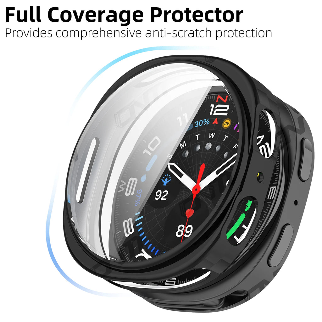 Case for Samsung Galaxy Watch 8 40mm 44mm Full Coverage Bumper Soft TPU Protective Case Cover - Galaxy Watch8 Accessories