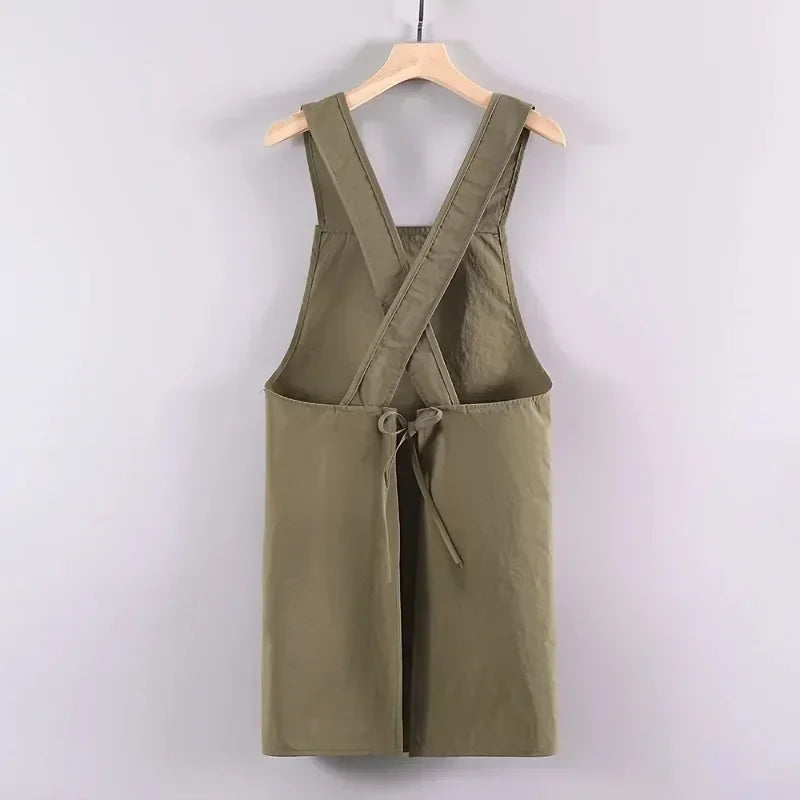 Multi-Purpose Unisex Breathable Waterproof Kitchen Apron Adjustable Strap Oil Resistant Bib for Cooking Cleaning Restaurant Work